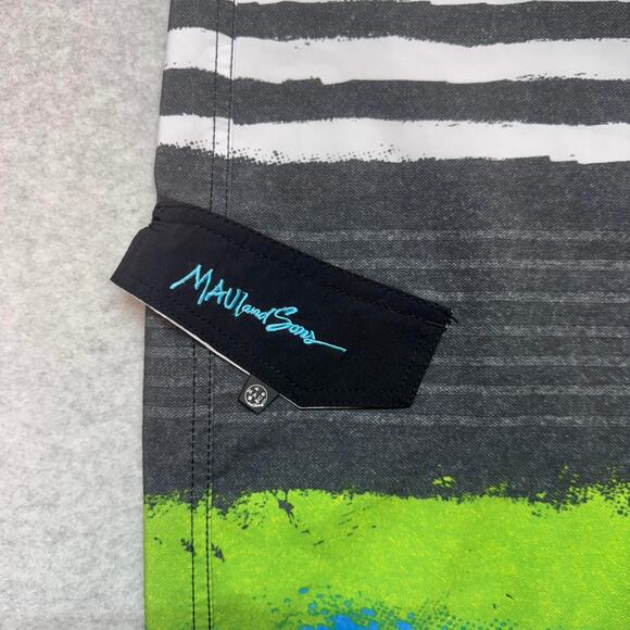 Swim Short Bundle of 2 Mens 32 Multicolor Lace Up Lightweight Stretch Swimwear - Picture 9 of 14